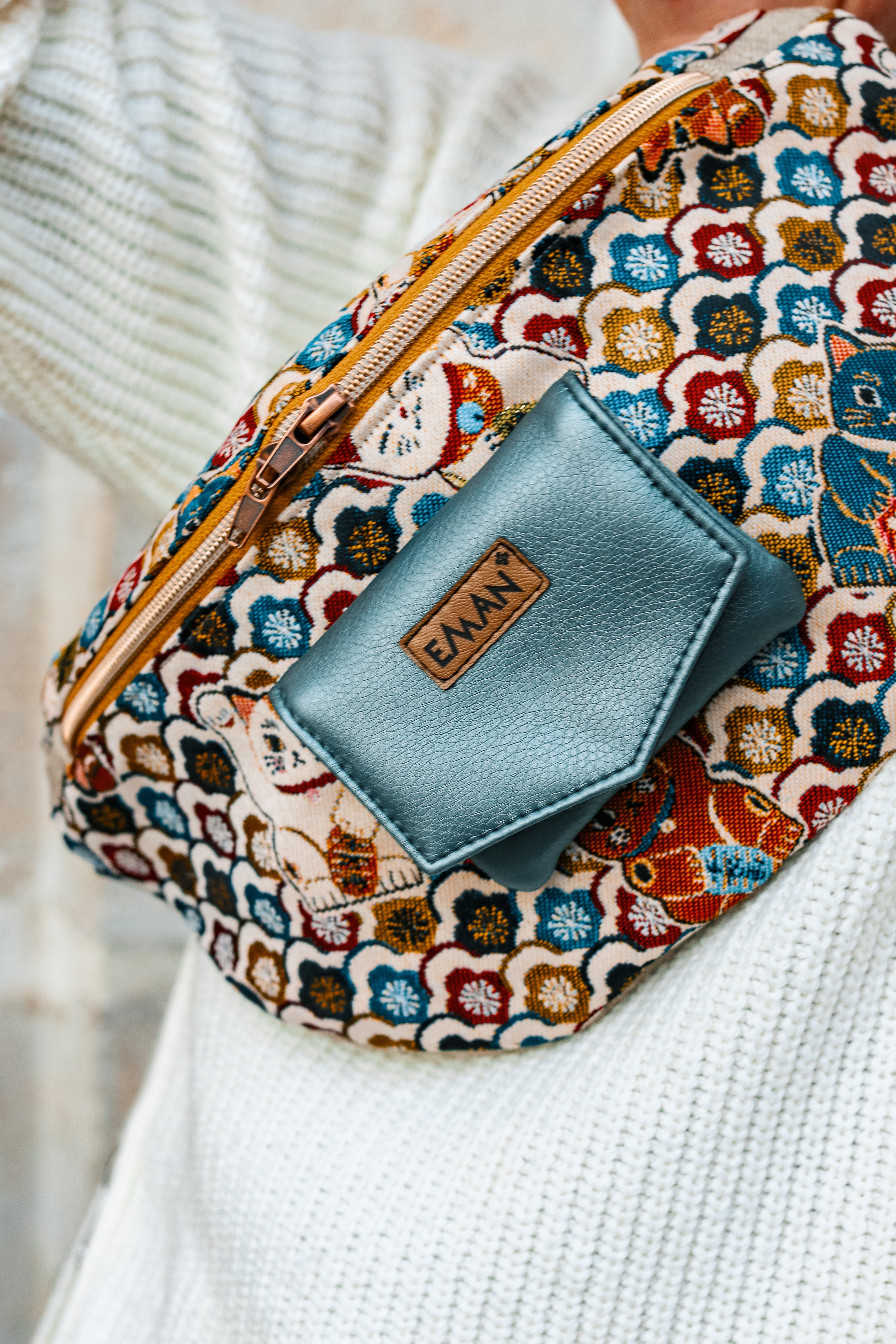 Maneki-neko - Sac à Dos Fashion Chat Porte-bonheur