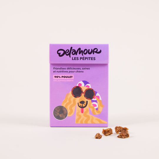 Friandises chien les Pépites - Recette Poulet - Delamour