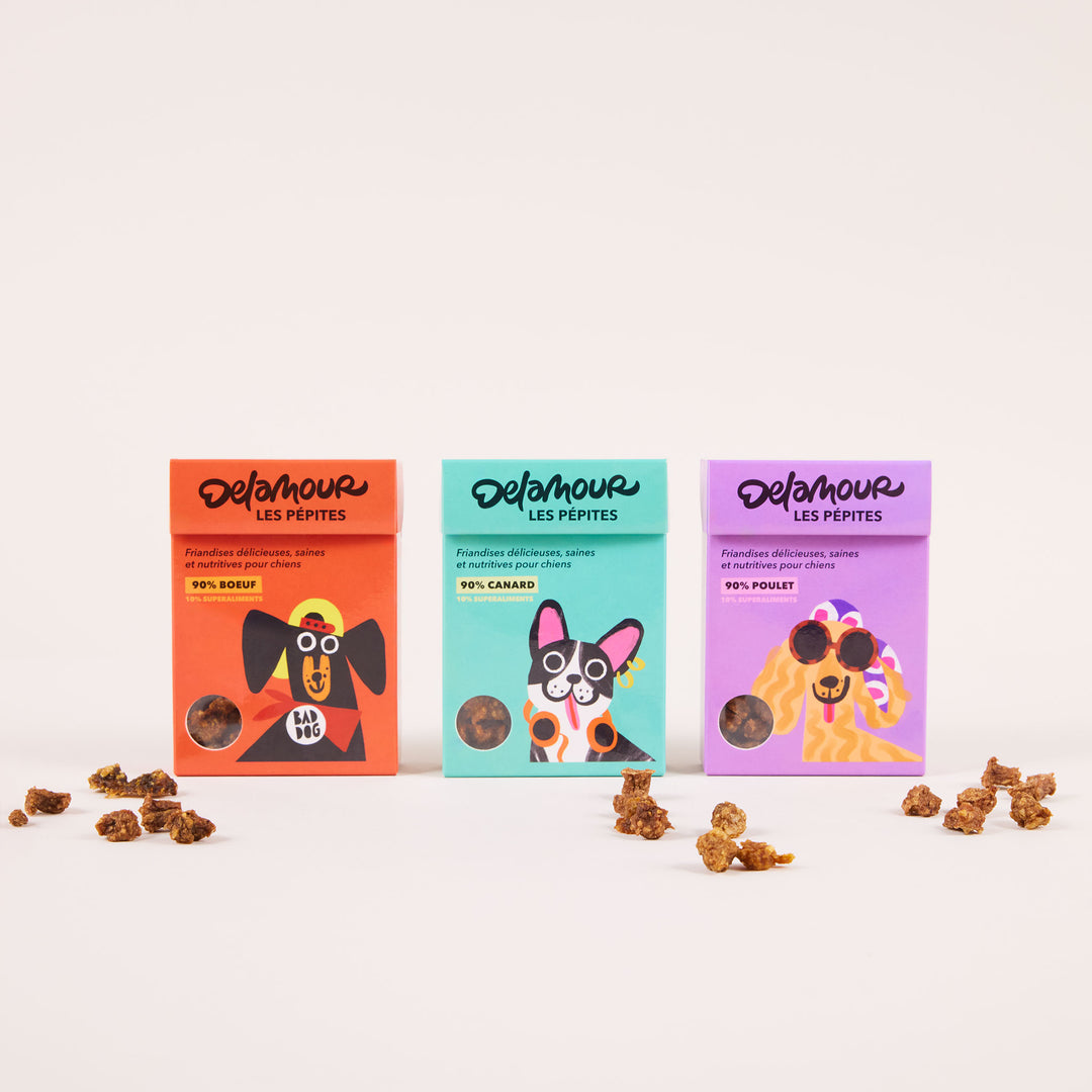 Friandises chien les Pépites - Recette Bœuf - Delamour