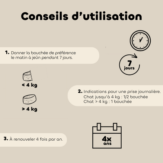 Bouchées ALT'VERS fermifuge chat - Biovetol