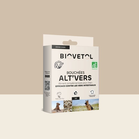 Bouchées ALT'VERS vermifuge grand chien - Biovetol