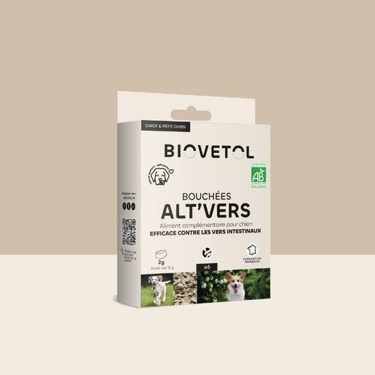Bouchées ALT'VERS vermifuge petit chien - Biovetol