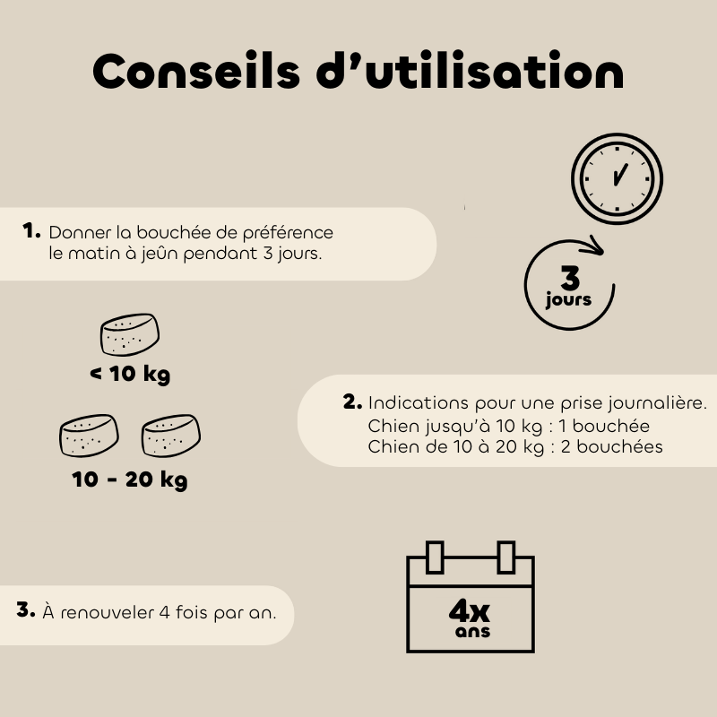 Bouchées ALT'VERS vermifuge petit chien - Biovetol