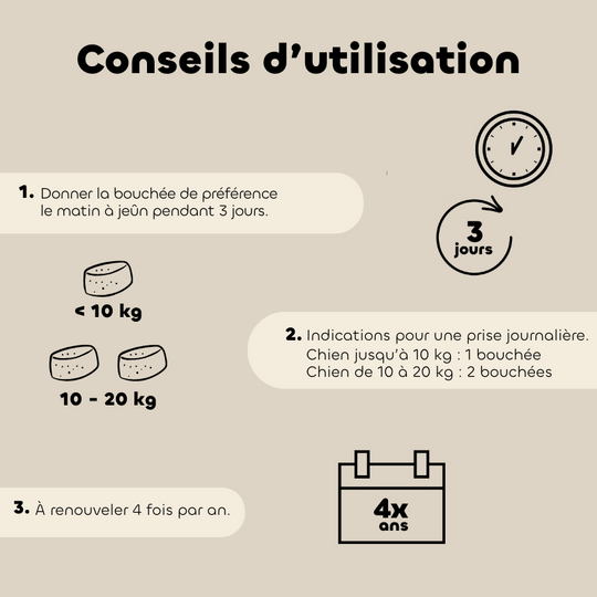 Bouchées ALT'VERS vermifuge petit chien - Biovetol