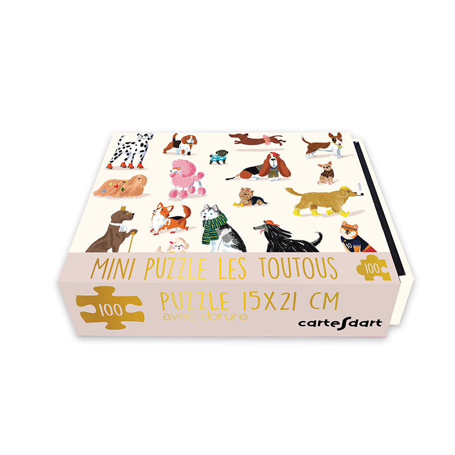 Boite mini puzzle Toutous