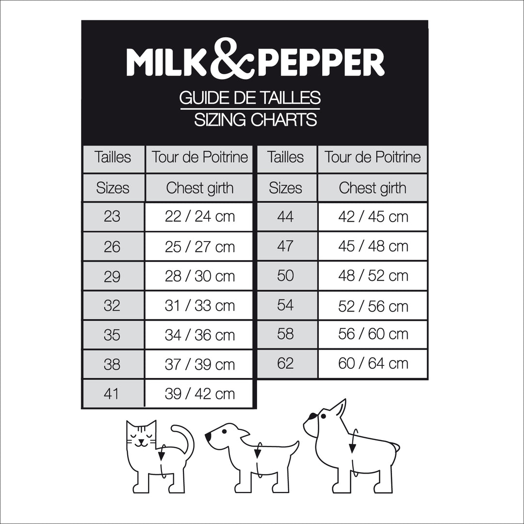 Harnais H chiens MARISA - Milk and Pepper