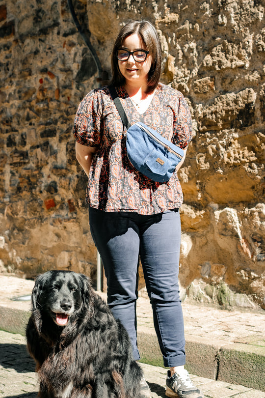 Ensemble Banane Blue Jean - pochette friandise chien Blue Jean