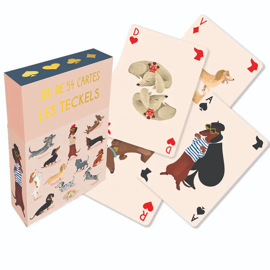 Jeu de 54 cartes Teckel Cartes d'Art