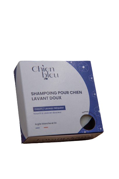 Shampoing solide Lavant doux spécial chiots - Chien Bleu