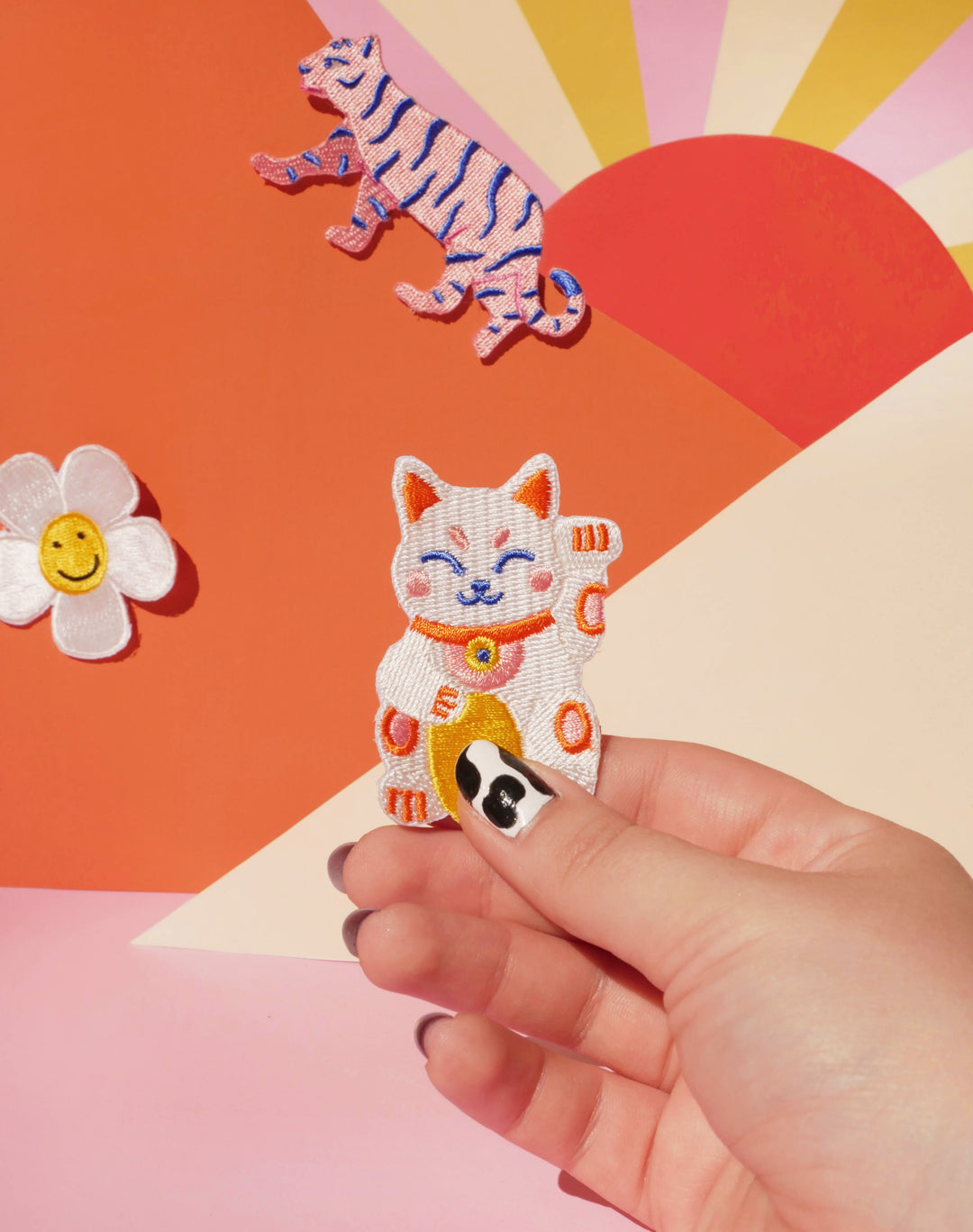 Patch thermocollant vêtements - Lucky Cat - Malicieuse
