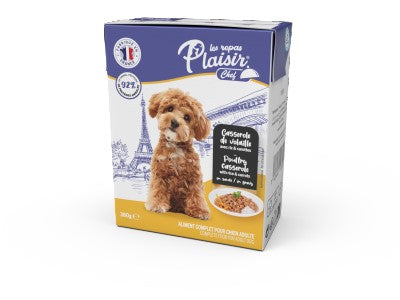 Effilés de volaille riz - carottes pour chiens - Casserole de volaille