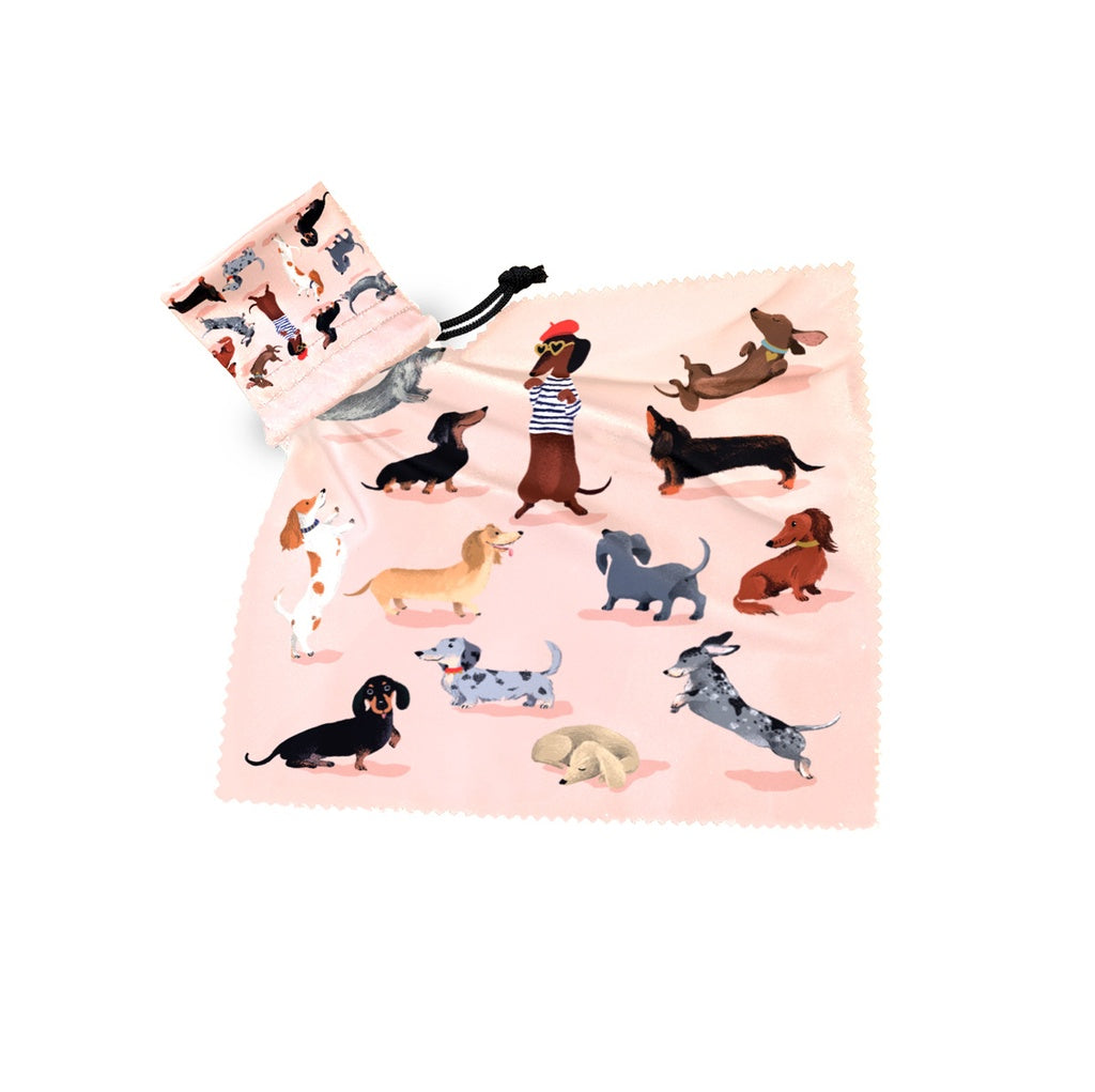 Chiffonnette Teckels - Cartes d'art