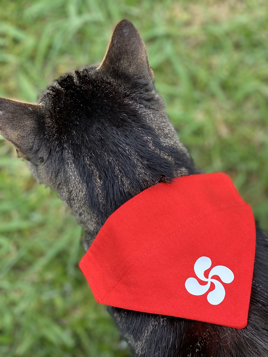 Foulard bandana Féria chien chat - EMAN La Griffe Basque