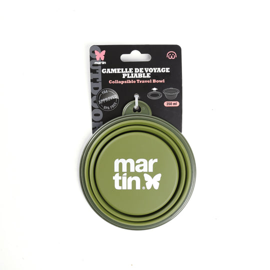Gamelle pliable en silicone - voyage - Martin sellier