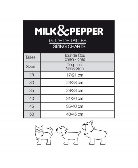 Bandana foulard Eglantine pour chiens - printemps été Milk and Pepper