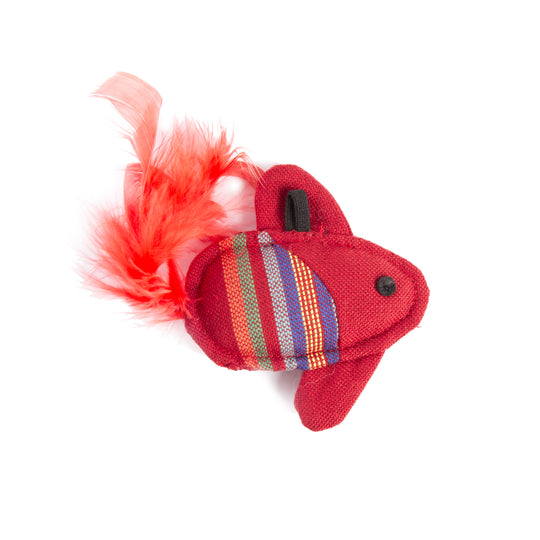poisson volant pour chat, jouet compatible aux cannes à pêche pour chats