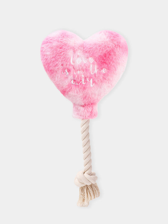 Jouet chiens love ballon cœur et corde  - Inooko