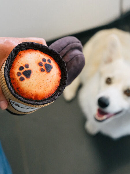 jouet pour chien en forme de mug café chaud