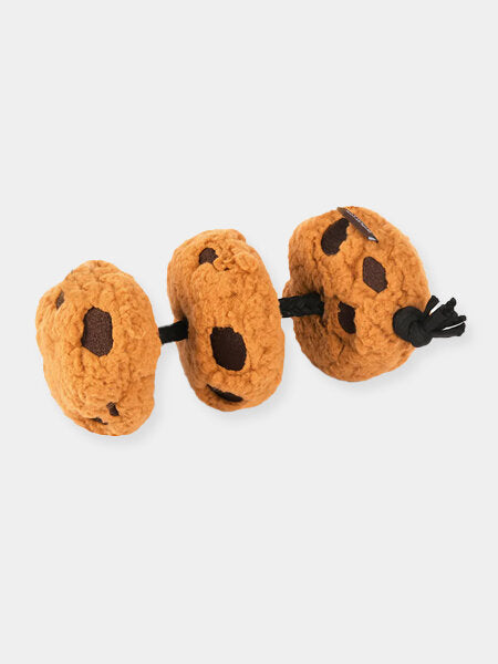jouet pour chiens en forme de cookies avec corde à tirer