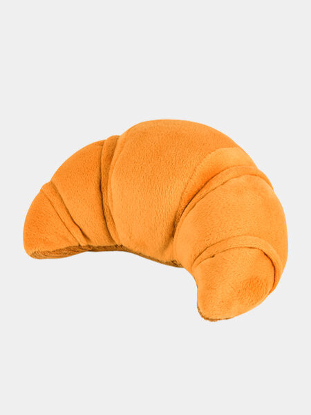 peluche pour chien en forme de croissant au beurre