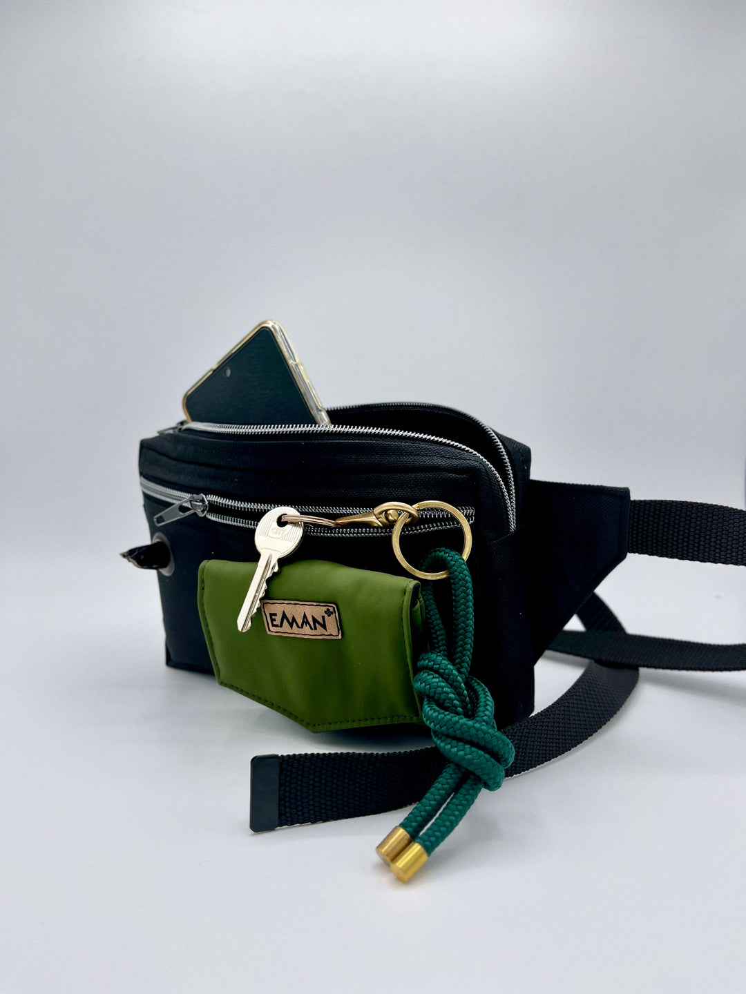 Laisse élastique 4-en-1 mains libres pour chien Zero absorbant les chocs avec un sac Laisse élastique 4-en-1 mains libres pour chien Zero absorbant les chocs avec un sac