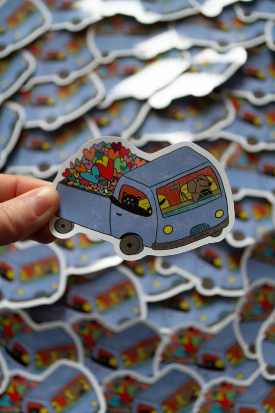 Sticker autocollant Atelier Grisbleu - Sous le sable