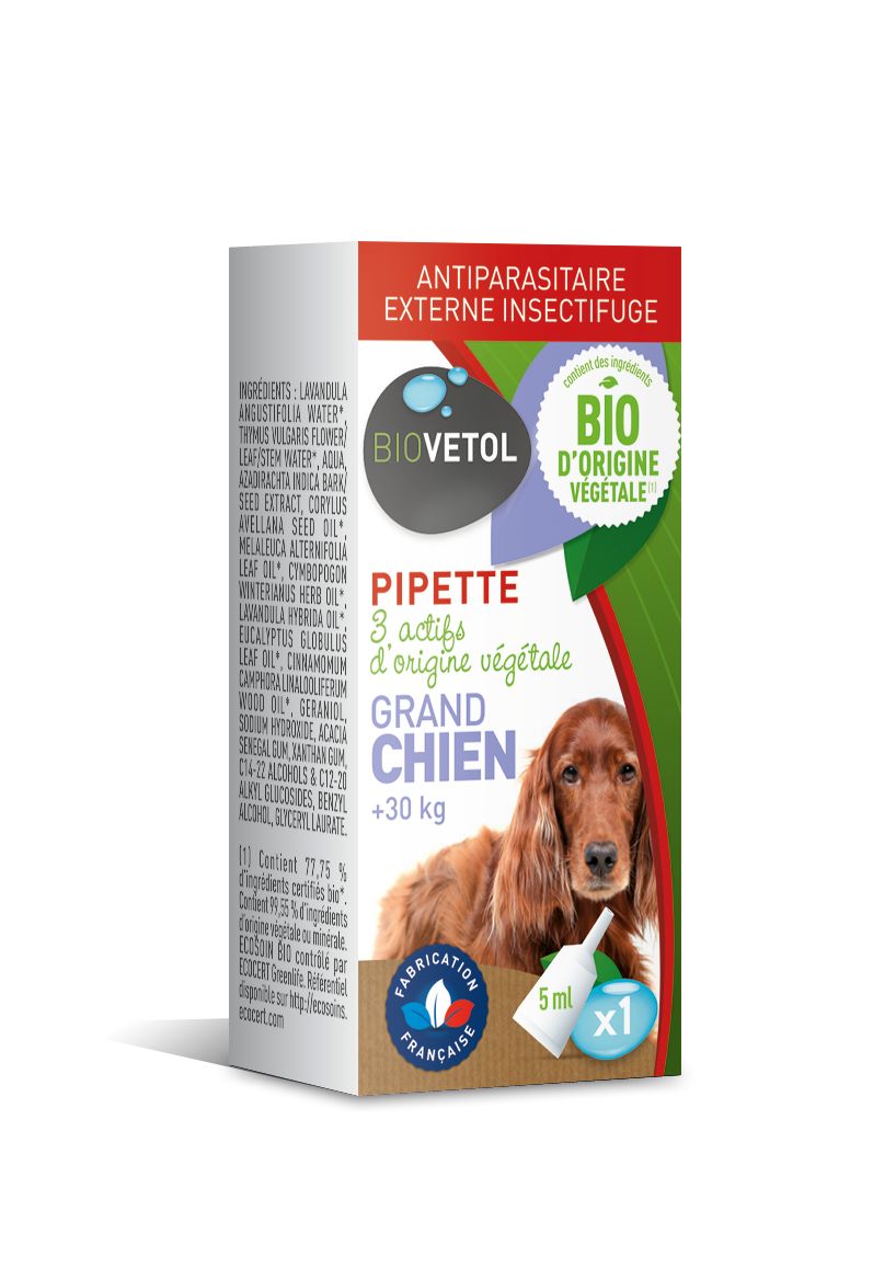 Pipette Antiparasitaire chiens et chats - BIOVETOL