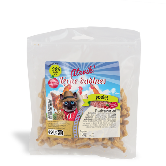 friandises pour chat au poulet et cranberries