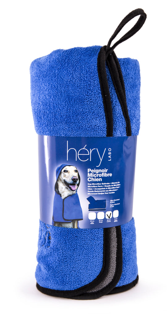 Peignoir microfibre ultra absorbant chien - Hery